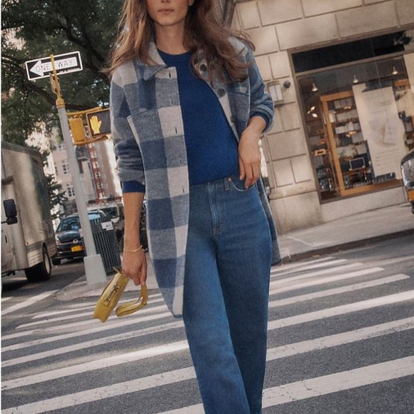 (Re)sponsible Boiled Wool Sweater Jacket in Buffalo Check - Picture 5 of 12